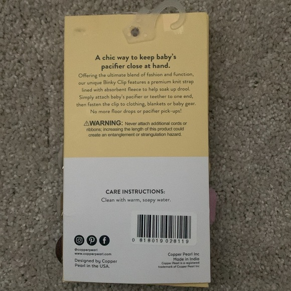 NWOT Copper Pearl binky clip 3-pack - Picture 5 of 5